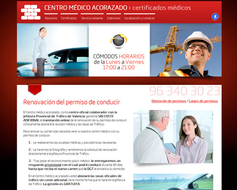 Centro médico acorazado, certificados médicos